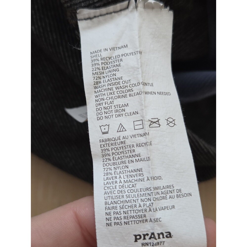 Prana Women’s Stefania Stretch Mid Rise Side Pockets Leggings Blue Gray Size M - Picture 6 of 6